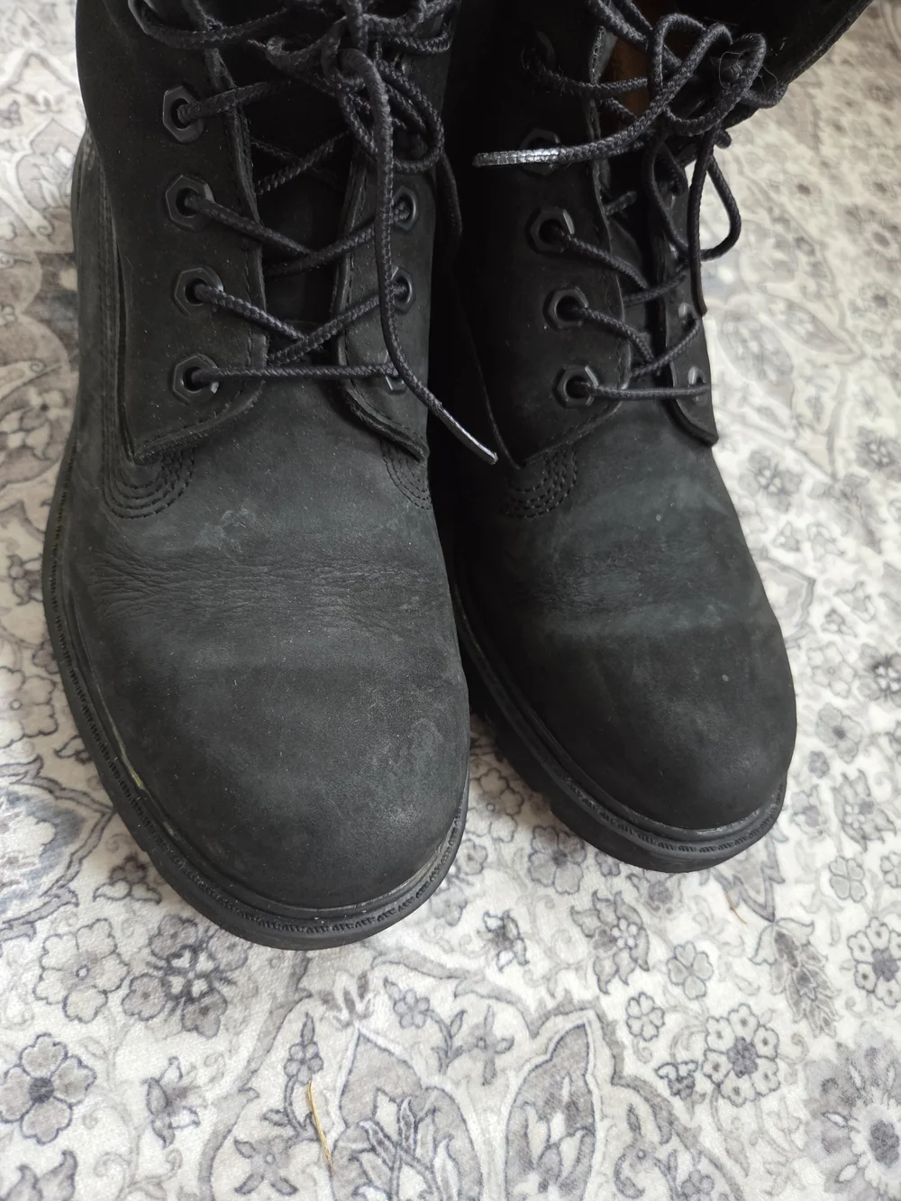 Timberland Black Lace-Up Work Boots
